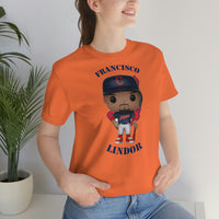 Francisco Lindor Cleveland Indians, Soft Cotton Bella and Canvas Short Sleeve Tee shirt