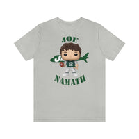 Joe Namath New York Jets, Soft Cotton Bella and Canvas Short Sleeve Tee shirt