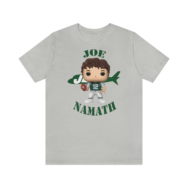 Joe Namath New York Jets, Soft Cotton Bella and Canvas Short Sleeve Tee shirt