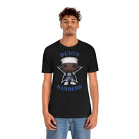 Deion Sanders Dallas Cowboys Throwback, Soft Cotton Bella and Canvas Short Sleeve Tee shirt