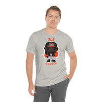 A.J Green Cincinnati Bengals, Soft Cotton Bella and Canvas Short Sleeve Tee shirt
