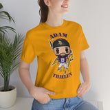 Adam Thielen Minnesota Vikings, Soft Cotton Bella and Canvas Short Sleeve Tee shirt