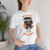 Walter Payton Chicago Bears (Dark), Soft Cotton Bella and Canvas Short Sleeve Tee shirt