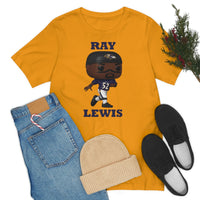 Ray Lewis Baltimore Ravens, Soft Cotton Bella and Canvas Short Sleeve Tee shirt