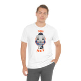 Mr Met New York Mets, Soft Cotton Bella and Canvas Short Sleeve Tee shirt