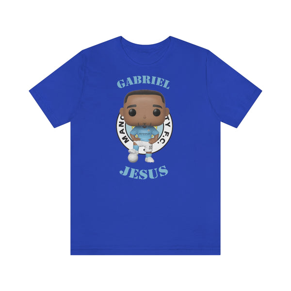 Gabriel Jesus Manchester City, Soft Cotton Bella and Canvas Short Sleeve Tee shirt