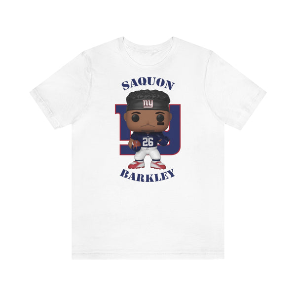 Saquon Barkley New York Giants, Soft Cotton Bella and Canvas Short Sleeve Tee shirt