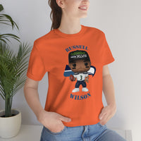 Russell Wilson Seattle Seahawks, Soft Cotton Bella and Canvas Short Sleeve Tee shirt
