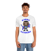 Barry Sanders Detroit Lions, Soft Cotton Bella and Canvas Short Sleeve Tee shirt