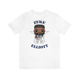 Zeke Elliott Dallas Cowboys (Throwback), Soft Cotton Bella and Canvas Short Sleeve Tee shirt