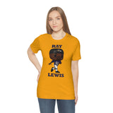 Ray Lewis Baltimore Ravens, Soft Cotton Bella and Canvas Short Sleeve Tee shirt