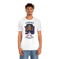 Saquon Barkley New York Giants, Soft Cotton Bella and Canvas Short Sleeve Tee shirt