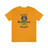 Russell Wilson Seattle Seahawks (Green), Soft Cotton Bella and Canvas Short Sleeve Tee shirt