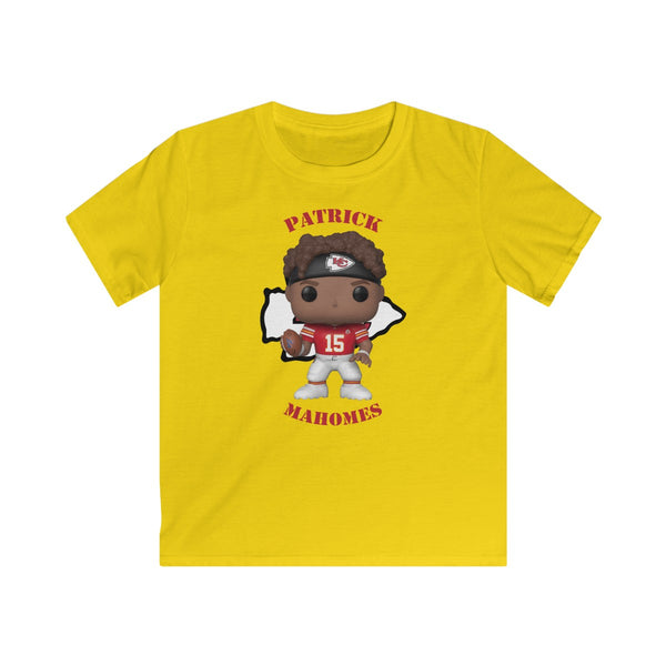 Patrick Mahomes Kansas City Chiefs, Kids Gildan Softstyle Tee Shirt