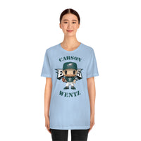 Carson Wentz Philadelphia Eagles (Green Jersey), Soft Cotton Bella and Canvas Short Sleeve Tee shirt