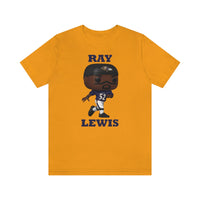 Ray Lewis Baltimore Ravens, Soft Cotton Bella and Canvas Short Sleeve Tee shirt