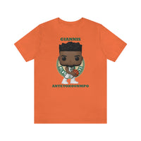 Giannis Antetokounmpo Milwaukee Bucks , Soft Cotton Bella and Canvas Short Sleeve Tee shirt