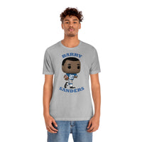 Barry Sanders Detroit Lions, Soft Cotton Bella and Canvas Short Sleeve Tee shirt