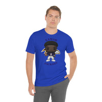 Lemar Jackson Baltimore Ravens, Soft Cotton Bella and Canvas Short Sleeve Tee shirt