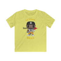 Leveon Bell Pittsburgh Steelers, Kids Gildan Softstyle Tee Shirt