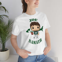 Joe Namath New York Jets, Soft Cotton Bella and Canvas Short Sleeve Tee shirt