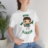 Joe Namath New York Jets, Soft Cotton Bella and Canvas Short Sleeve Tee shirt