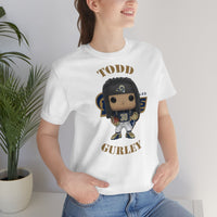 Todd Gurley L.A Rams, Soft Cotton Bella and Canvas Short Sleeve Tee shirt