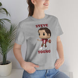 Steve Young San Francisco 49ers, Soft Cotton Bella and Canvas Short Sleeve Tee shirt