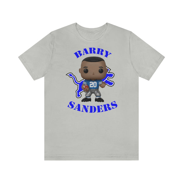 Barry Sanders Detroit Lions, Soft Cotton Bella and Canvas Short Sleeve Tee shirt
