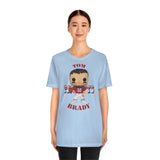 Tom Brady New England Patriots (Throwback), Soft Cotton Bella and Canvas Short Sleeve Tee shirt