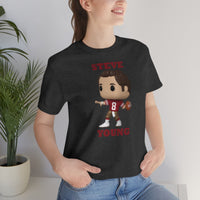 Steve Young San Francisco 49ers, Soft Cotton Bella and Canvas Short Sleeve Tee shirt