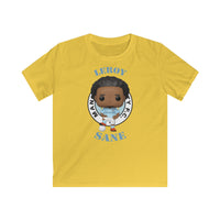 Leroy Sane Manchester City, Kids Gildan Softstyle Tee Shirt