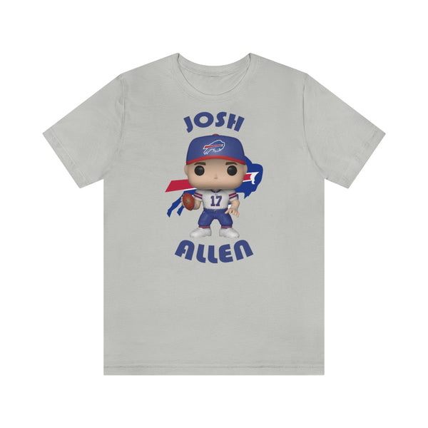 Josh Allen Buffalo Bills, Soft Cotton Bella and Canvas Short Sleeve Tee shirt