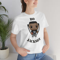 Bo Jackson Oakland Raiders, Soft Cotton Bella and Canvas Short Sleeve Tee shirt