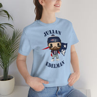 Julian Edelman New England Patriots, Soft Cotton Bella and Canvas Short Sleeve Tee shirt
