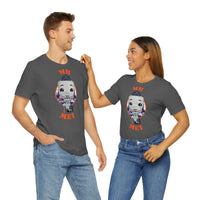 Mr Met New York Mets, Soft Cotton Bella and Canvas Short Sleeve Tee shirt