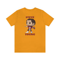 Steve Young San Francisco 49ers, Soft Cotton Bella and Canvas Short Sleeve Tee shirt