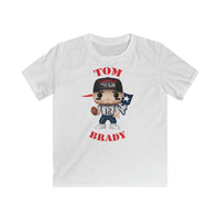 Tom Brady New England Patriots Superbowl, Kids Gildan Softstyle Tee Shirt