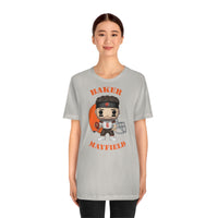 Baker Mayfield Cleveland Browns, Soft Cotton Bella and Canvas Short Sleeve Tee shirt