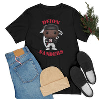 Deion Sanders Atlanta Falcons, Soft Cotton Bella and Canvas Short Sleeve Tee shirt