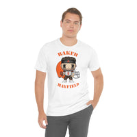 Baker Mayfield Cleveland Browns, Soft Cotton Bella and Canvas Short Sleeve Tee shirt