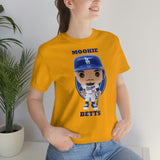 Mookie Betts L.A/Brooklyn Dodgers, Soft Cotton Bella and Canvas Short Sleeve Tee shirt