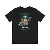 Carson Wentz Philadelphia Eagles (White Jersey), Soft Cotton Bella and Canvas Short Sleeve Tee shirt