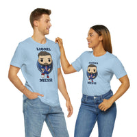 Lionel Messi PSG, Soft Cotton Bella and Canvas Short Sleeve Tee shirt