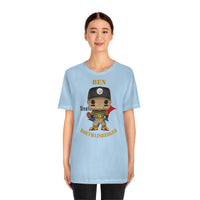 Ben Roethlisberger Pittsburgh Steelers Throwback, Soft Cotton Bella and Canvas Short Sleeve Tee shirt