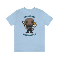 Leonard Fournette Jacksonville Jaguars, Soft Cotton Bella and Canvas Short Sleeve Tee shirt