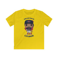 Francisco Lindor Cleveland Indians, Kids Gildan Softstyle Tee Shirt