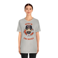 Mitch Trubisky Chicago Bears, Soft Cotton Bella and Canvas Short Sleeve Tee shirt