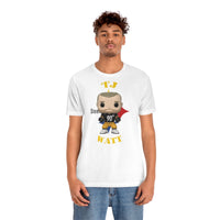 TJ Watt Pittsburgh Steelers, Soft Cotton Bella and Canvas Short Sleeve Tee shirt