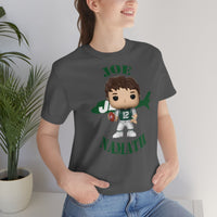 Joe Namath New York Jets, Soft Cotton Bella and Canvas Short Sleeve Tee shirt